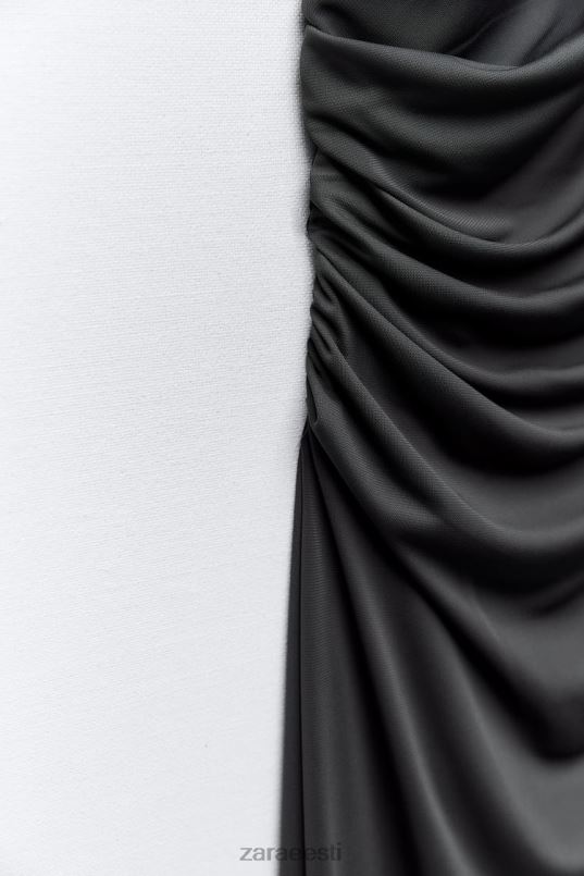 Zara drapeeritud asümmeetriline kleit naised antratsiithall Riietus 42F0H243