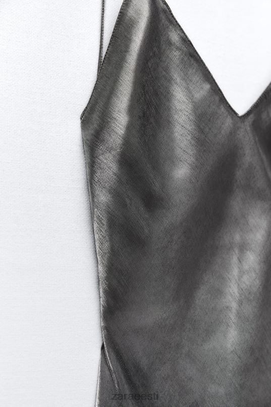 Zara fooliumkleit naised hõbedane Riietus 42F0H933