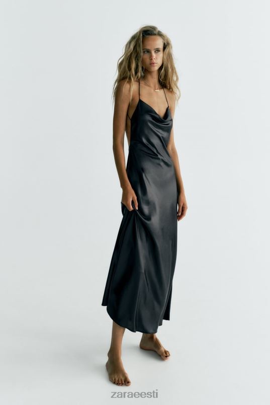 Zara fooliumkleit naised must Riietus 42F0H934