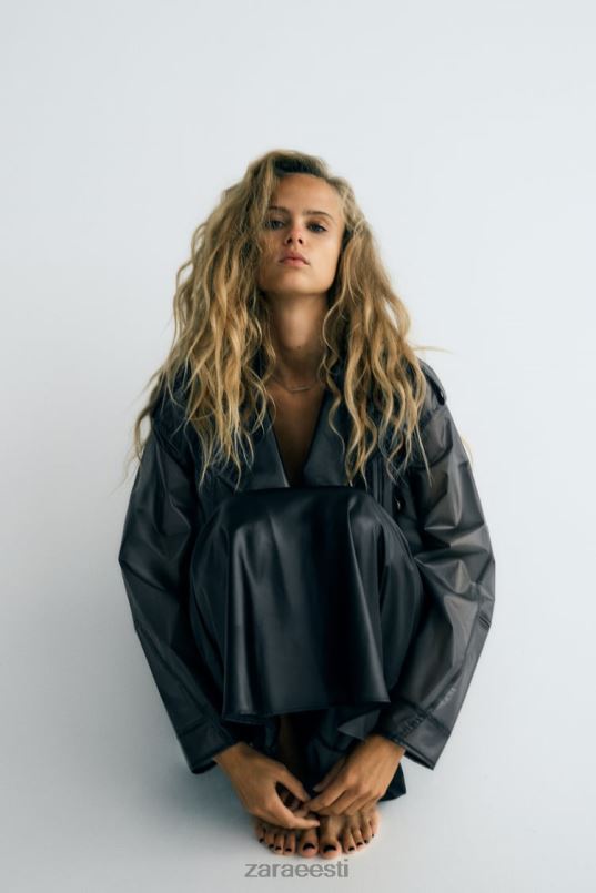 Zara fooliumkleit naised must Riietus 42F0H934