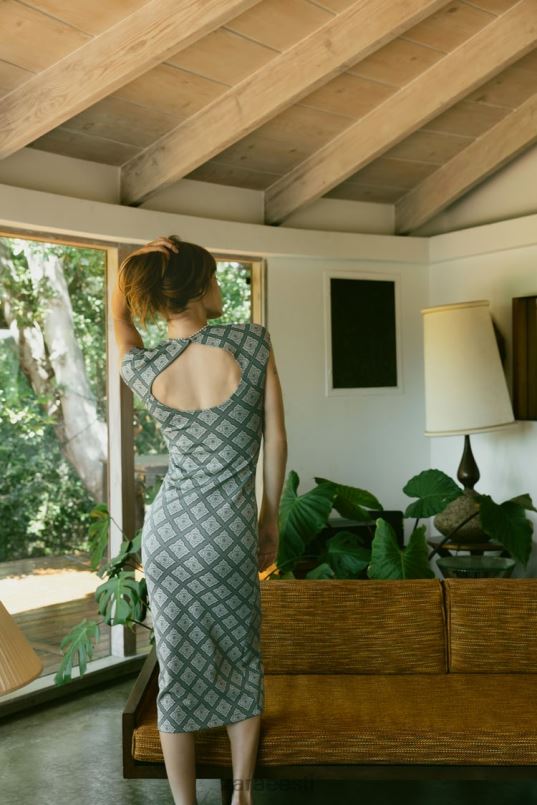 Zara liibuv žakaarkleit naised rohelised Riietus 42F0H231