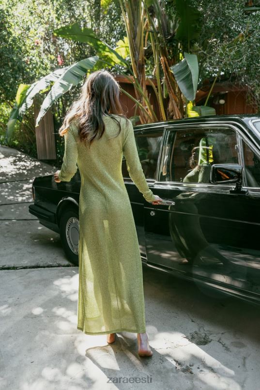 Zara metallniidiga kleit naised roheline Riietus 42F0H230