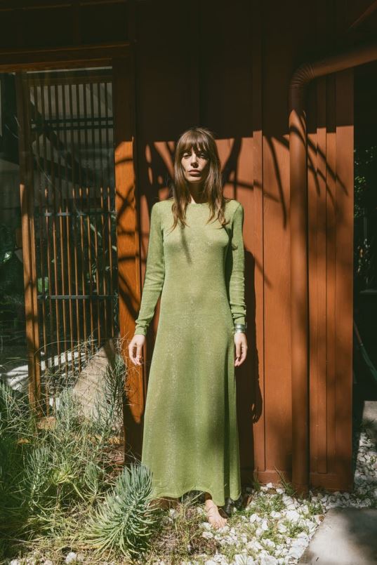 Zara metallniidiga kleit naised roheline Riietus 42F0H230