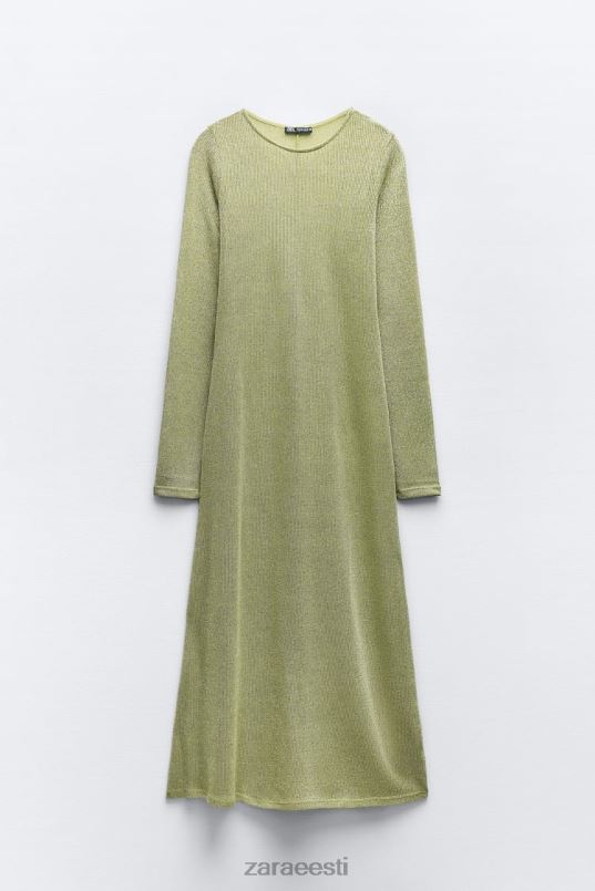 Zara metallniidiga kleit naised roheline Riietus 42F0H230