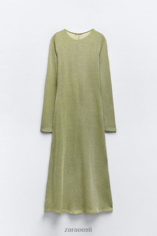 Zara metallniidiga kleit naised roheline Riietus 42F0H230