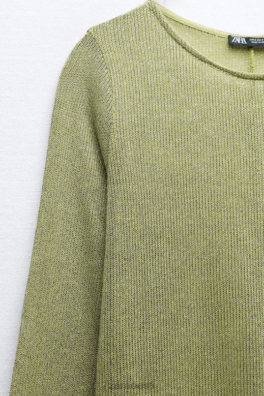 Zara metallniidiga kleit naised roheline Riietus 42F0H230