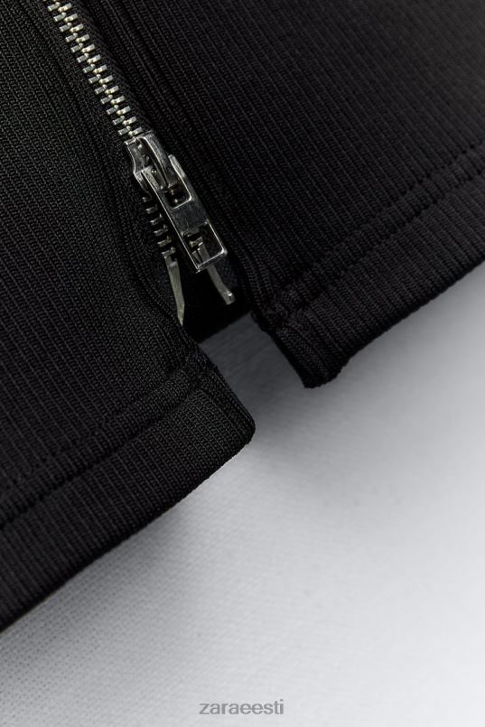 Zara mini bomber kleit naised must Riietus 42F0H241