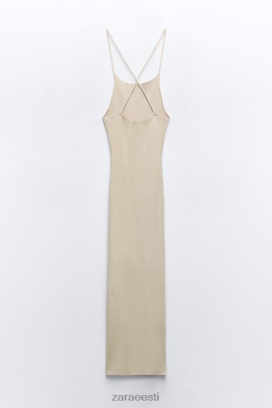 Zara soonik kootud kleit naised beež Riietus 42F0H229