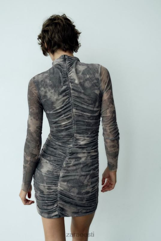 Zara trükitud tüllkleit naised rohelised Riietus 42F0H245