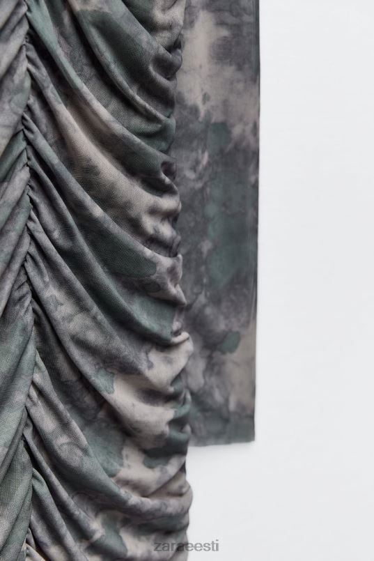 Zara trükitud tüllkleit naised rohelised Riietus 42F0H245