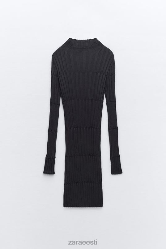 Zara trikotaažkaelusega soonikkleit naised antratsiithall Riietus 42F0H227