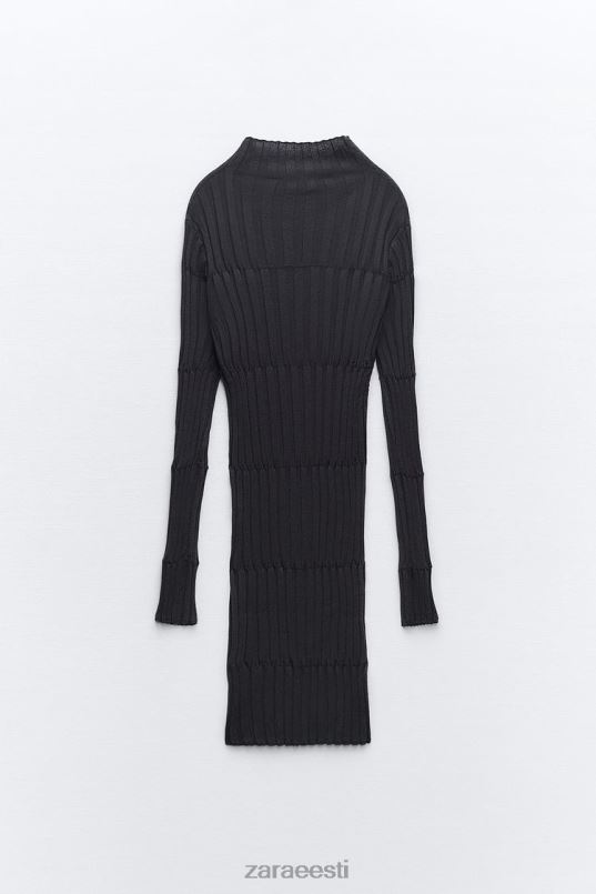 Zara trikotaažkaelusega soonikkleit naised antratsiithall Riietus 42F0H227