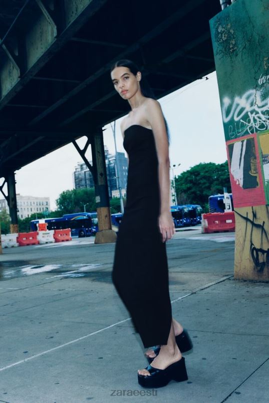 Zara zw paelteta teksakleit naised must Riietus 42F0H237