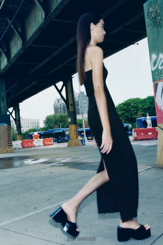 Zara zw paelteta teksakleit naised must Riietus 42F0H237