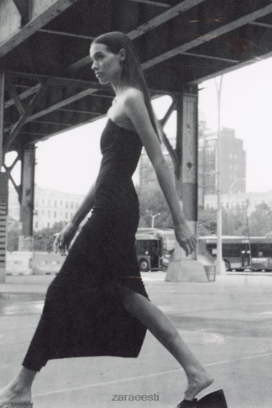 Zara zw paelteta teksakleit naised must Riietus 42F0H237