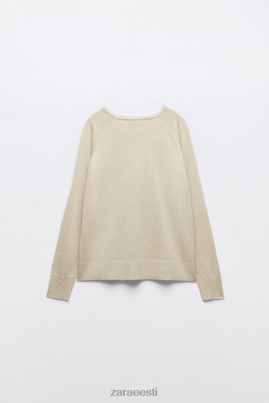 Zara metallist niidist kinit kampsun naised kuldne Riietus 42F0H877