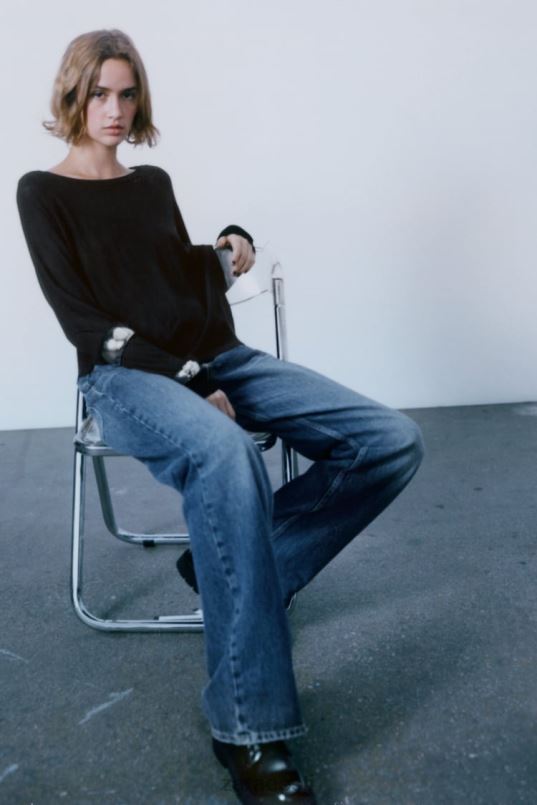 Zara põhikootud kampsun naised must Riietus 42F0H878