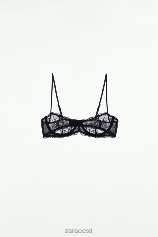 Zara alustraat pitsist rinnahoidja naised must Riietus 42F0H826