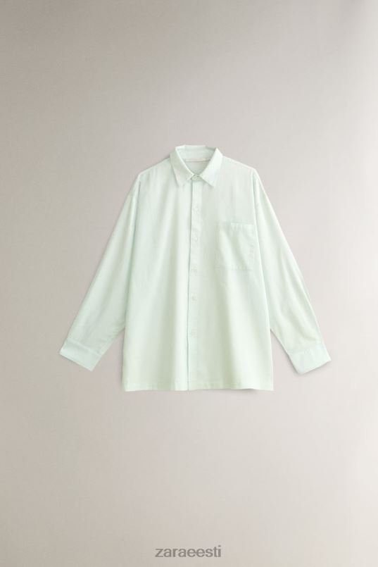 Zara ühevärviline särk naised heleroheline Riietus 42F0H1799