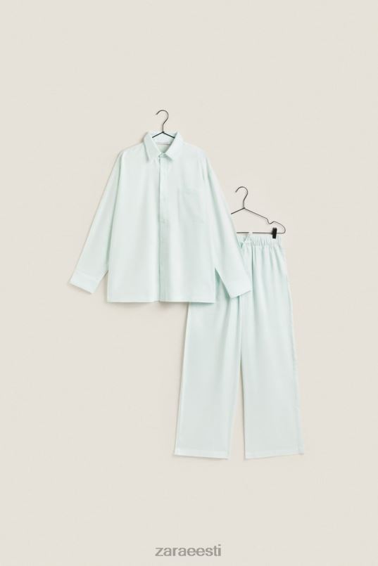 Zara ühevärvilised püksid naised heleroheline Riietus 42F0H1800