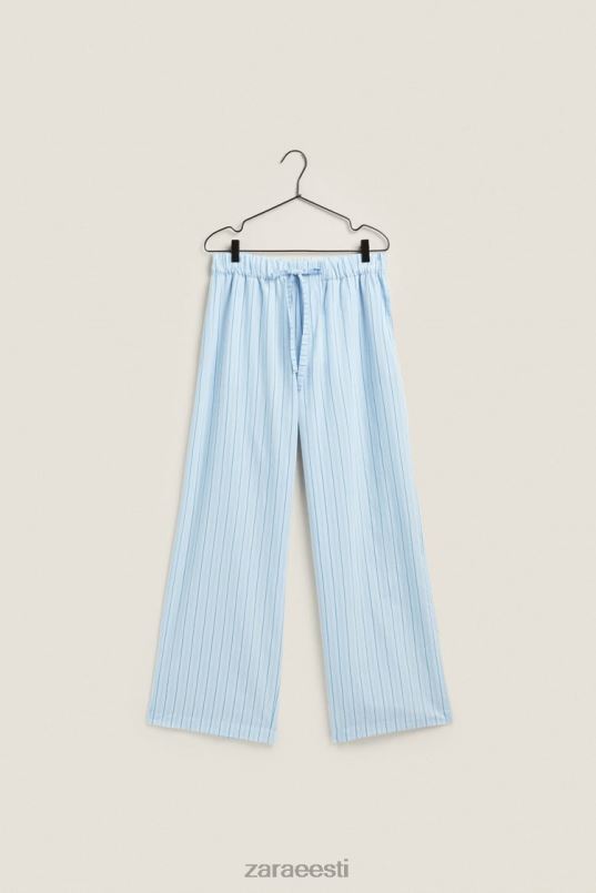 Zara õhukeste triipudega püksid naised sinine Riietus 42F0H1796