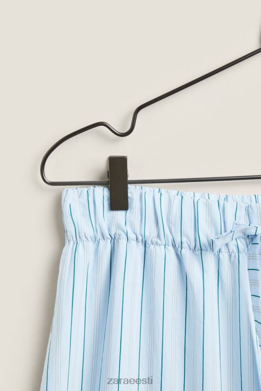 Zara õhukeste triipudega püksid naised sinine Riietus 42F0H1796