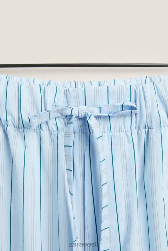 Zara õhukeste triipudega püksid naised sinine Riietus 42F0H1796