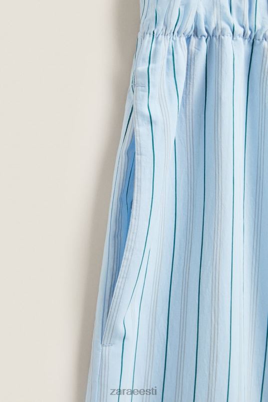 Zara õhukeste triipudega püksid naised sinine Riietus 42F0H1796