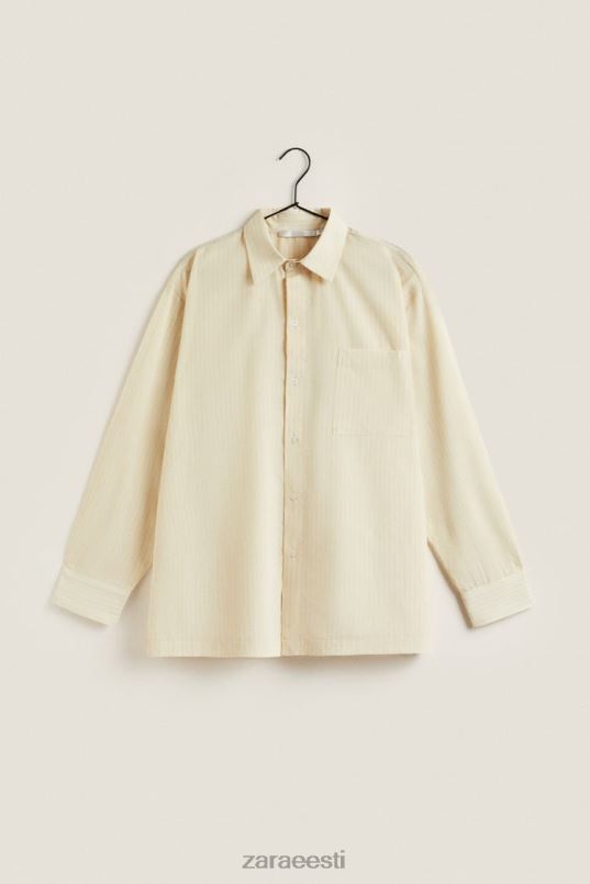 Zara õhukeste triipudega särk naised ekru Riietus 42F0H1804