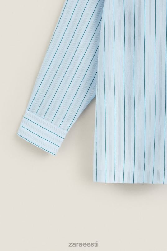 Zara õhukeste triipudega särk naised sinine Riietus 42F0H1795