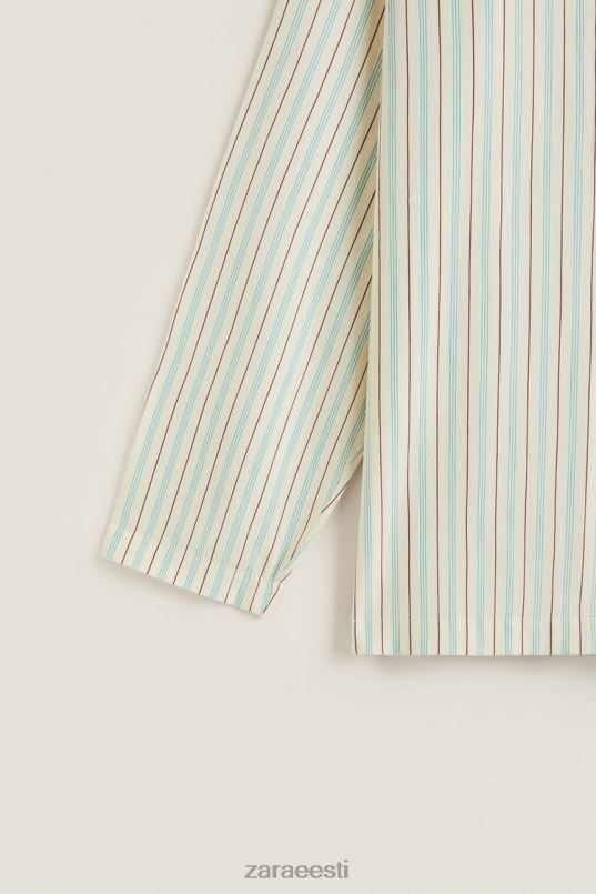 Zara õhukeste triipudega särk naised vanilje Riietus 42F0H1797