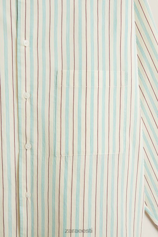 Zara õhukeste triipudega särk naised vanilje Riietus 42F0H1797