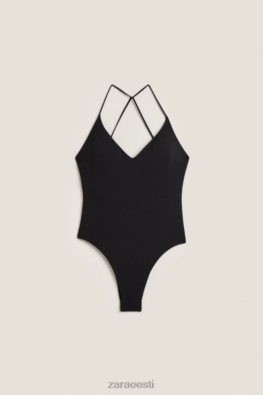 Zara lahtise seljaga ujumistrikoo naised must Riietus 42F0H1823