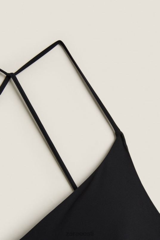 Zara lahtise seljaga ujumistrikoo naised must Riietus 42F0H1823