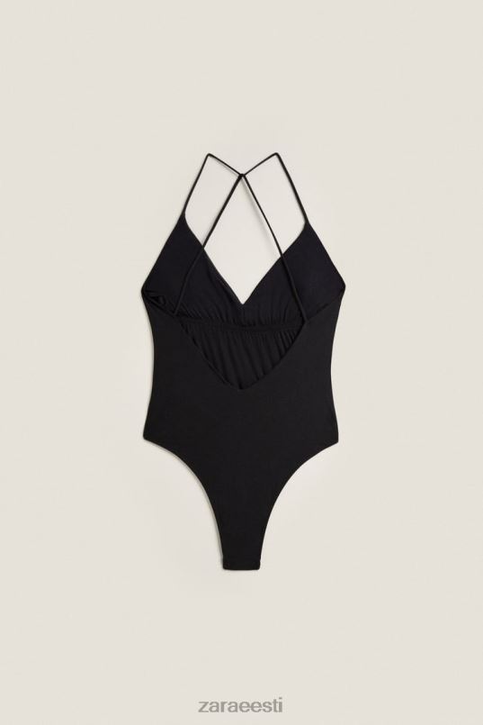 Zara lahtise seljaga ujumistrikoo naised must Riietus 42F0H1823