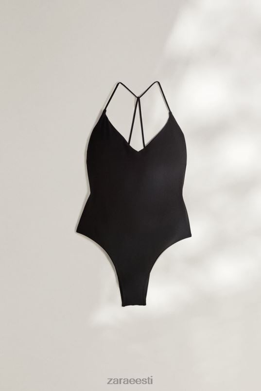 Zara lahtise seljaga ujumistrikoo naised must Riietus 42F0H1823