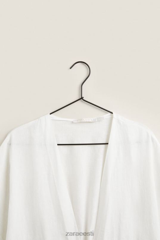 Zara linane rüü naised ekru Riietus 42F0H1818