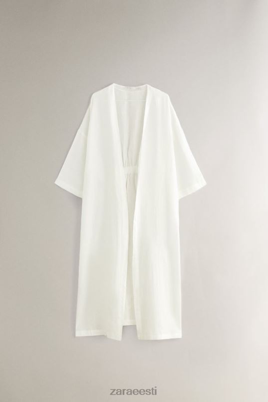 Zara linane rüü naised ekru Riietus 42F0H1818