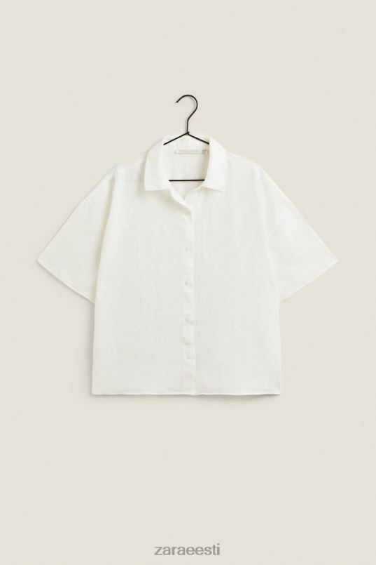 Zara linane särk naised ekru Riietus 42F0H1814