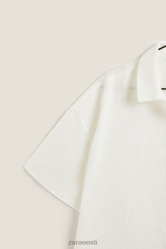 Zara linane särk naised ekru Riietus 42F0H1814