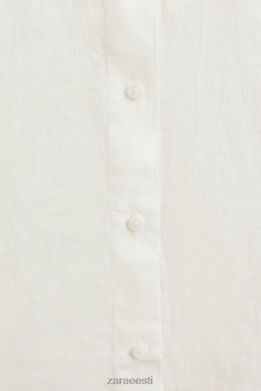 Zara linane särk naised ekru Riietus 42F0H1814