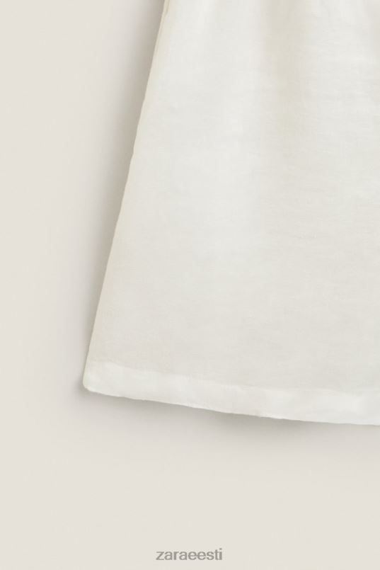 Zara linased lühikesed püksid naised ekru Riietus 42F0H1815