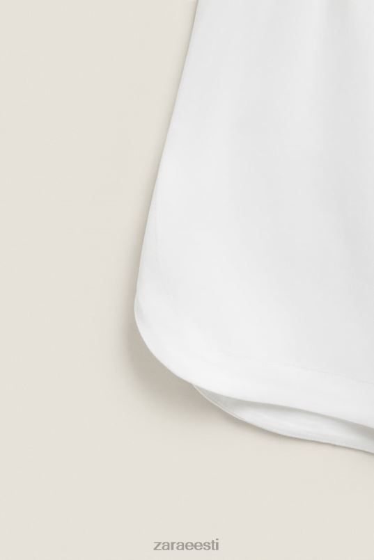 Zara pehme puudutusega lühikesed püksid naised valge Riietus 42F0H1811