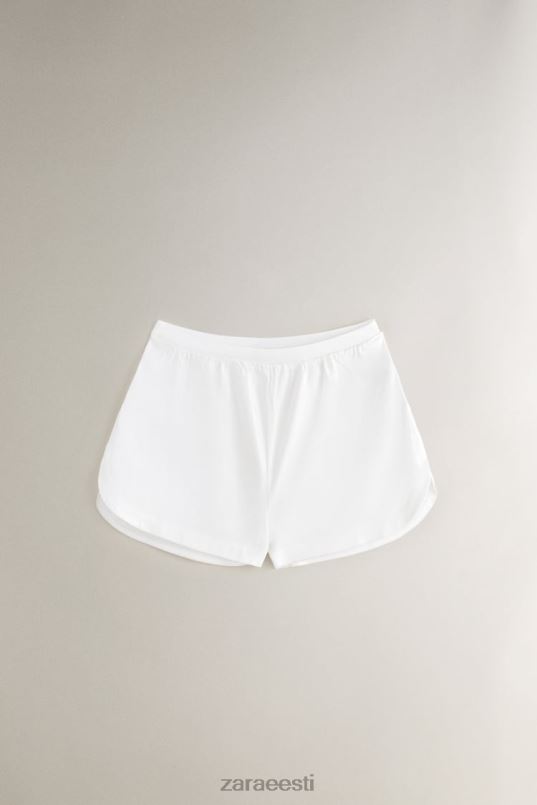 Zara pehme puudutusega lühikesed püksid naised valge Riietus 42F0H1811