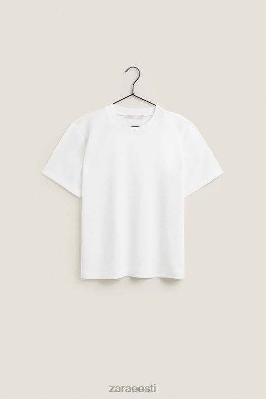 Zara pehme puudutusega t-särk naised valge Riietus 42F0H1810
