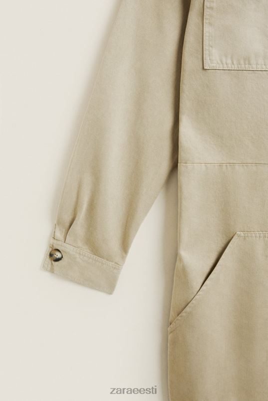 Zara pikkade varrukatega aiakombinesoon naised tumebeež Riietus 42F0H1820