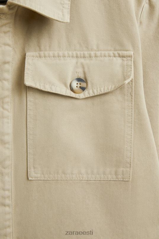 Zara pikkade varrukatega aiakombinesoon naised tumebeež Riietus 42F0H1820