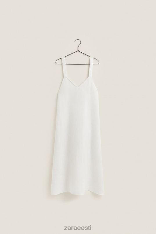 Zara rihmaga linane öösärk naised ekru Riietus 42F0H1817