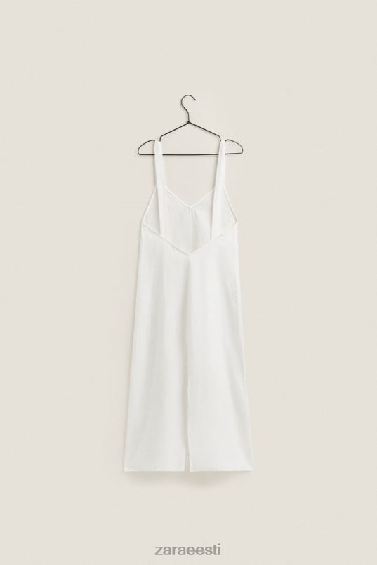 Zara rihmaga linane öösärk naised ekru Riietus 42F0H1817