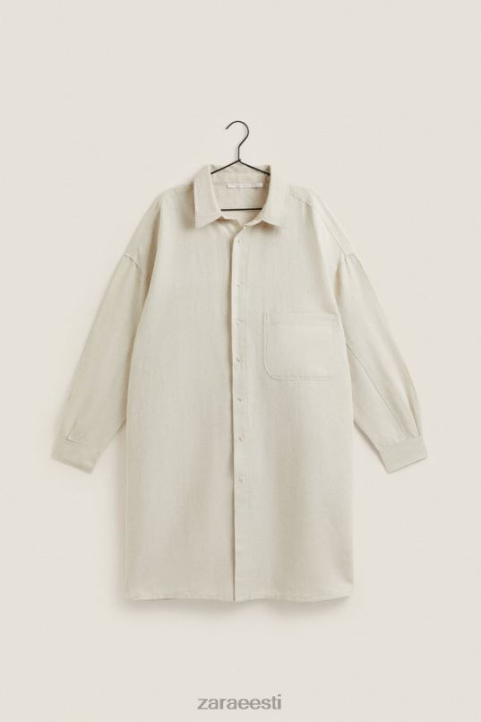 Zara särk kleit naised helebeež Riietus 42F0H1819